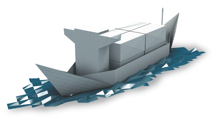 Boat Origami Illustration