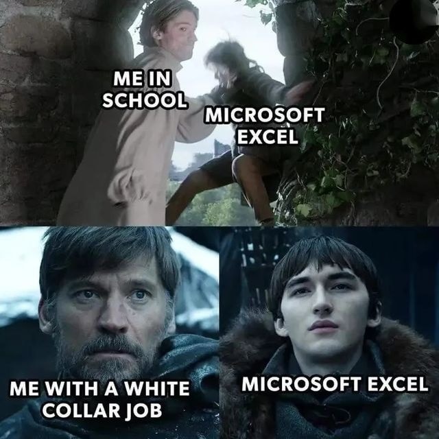 Game of Thrones - Microsoft Excel Meme